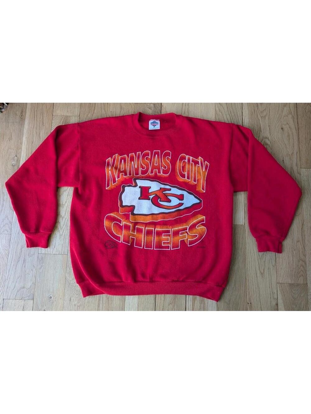 Vintage Kansas City Chiefs Sweatshirt Mens XL Crewneck Red 80s USA 1984